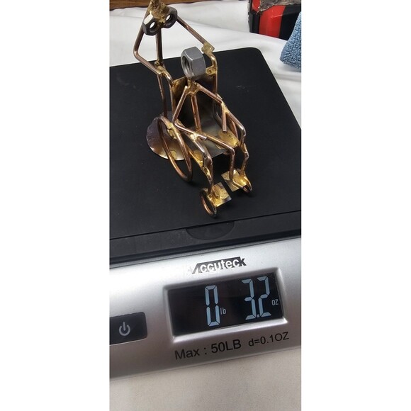 Caregiver Nurse Wheelchair Handmade Rock Creek Metal Art Figurine Desk Accessory - Picture 10 of 10